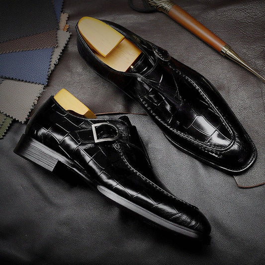 Color: Black, Size: 48 - Fashion Trend Men's Low-Top Pointed Toe Shoes