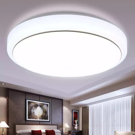 Color: Silver thread, Size: 20cmled white light 12W - Led Ceiling Lamp Simple Modern Acrylic Bedroom Living Room Balcony Ceiling Lamp Home Circular Led Ceiling Lamp