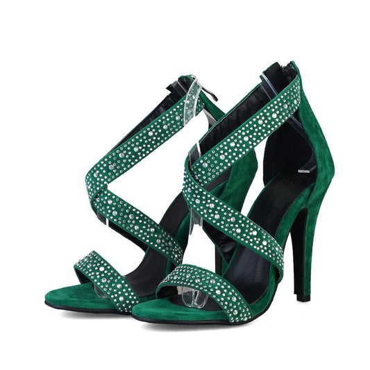Color: Green, Size: 50 - New sexy stiletto heel