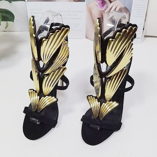 Fashion Angel Wings High Heels Personalized Straps