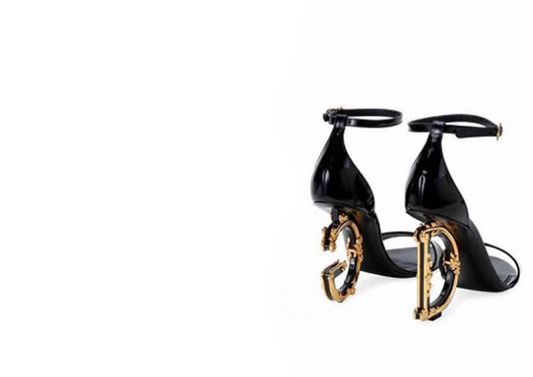 Color: Black, Size: 41 - Gold high heels