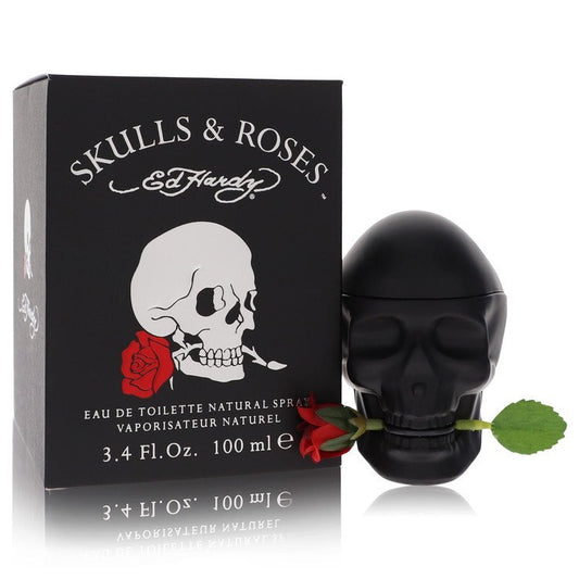 Skulls & Roses by Christian Audigier Eau De Toilette Spray 3.4 oz (Men)
