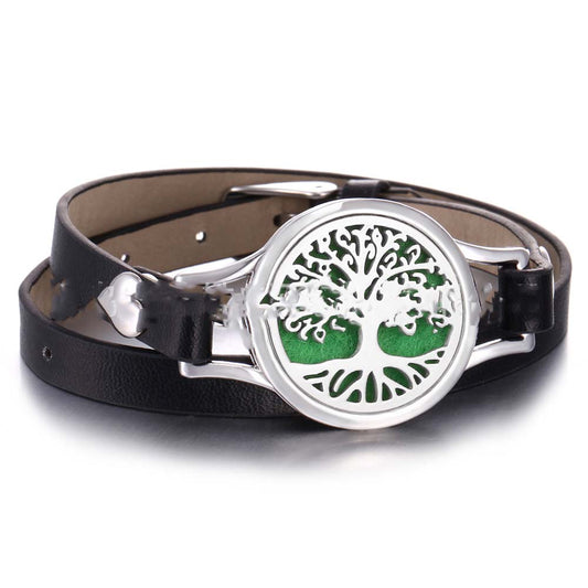Aromatherapy Jewelry Hollow Double-layer Stainless Steel Aromatherapy Bracelet