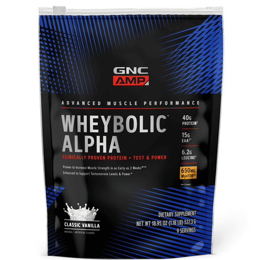 GNC AMP(TM) Wheybolic(TM) Alpha Protein Powder, Classic Vanilla, 1.18 lb, 40g Whey Protein