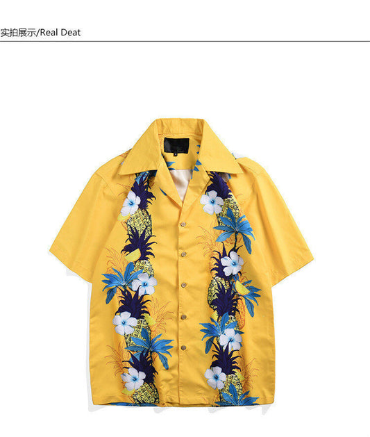 Men's Hawaiian Shirt Short Sleeve Beach Party Aloha Shirts
