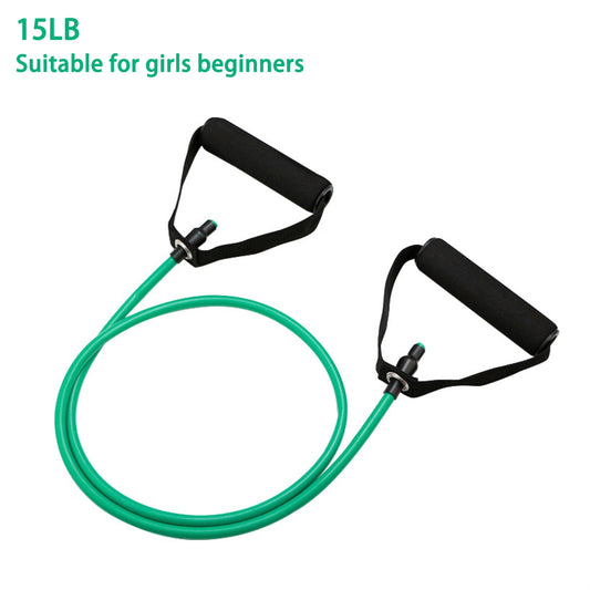 1pc 5 Levels Resistance Bands (suitable Beginner) With Handles Yoga Pull Rope Elastic Fitness Exercise Tube Band For Home Workouts Strength Training