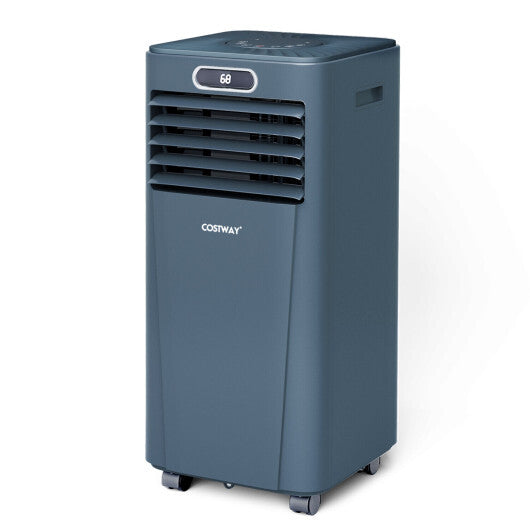 10000 BTU 4-in-1 Portable Air Conditioner with Dehumidifier and Fan Mode-Dark Blue - Color: Dark Blue