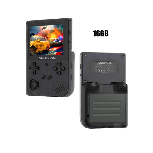 RG351V Retro Handheld Game Console 3.5-Inch Screen 3900mAh Rechargeable Battery Video Games System Black 16GB