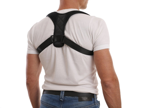 POSTURE CORRECTOR - corrects slouching and hunching, Aligns spine and shoulders, improves appearance and confidence,  lightweight and breathable material, discreet design