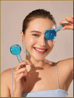 COOLING FACIAL GLOBES - Skin Soothing Globes, Banish Puffiness, Boost Circulation, And Unveil A Radiant, Rejuvenated Complexion
